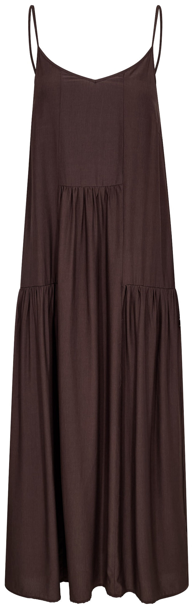 SunriseCC Block Strap Dress 145-Dark Brown - 46102