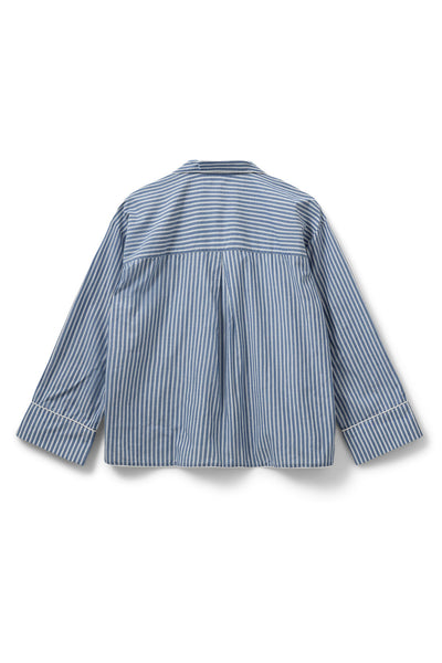 IMANASW SHIRT 5092 Blue striped - SNOS586 Thumbnail