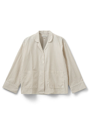 IMANASW SHIRT 7113 Brown Striped - SNOS586