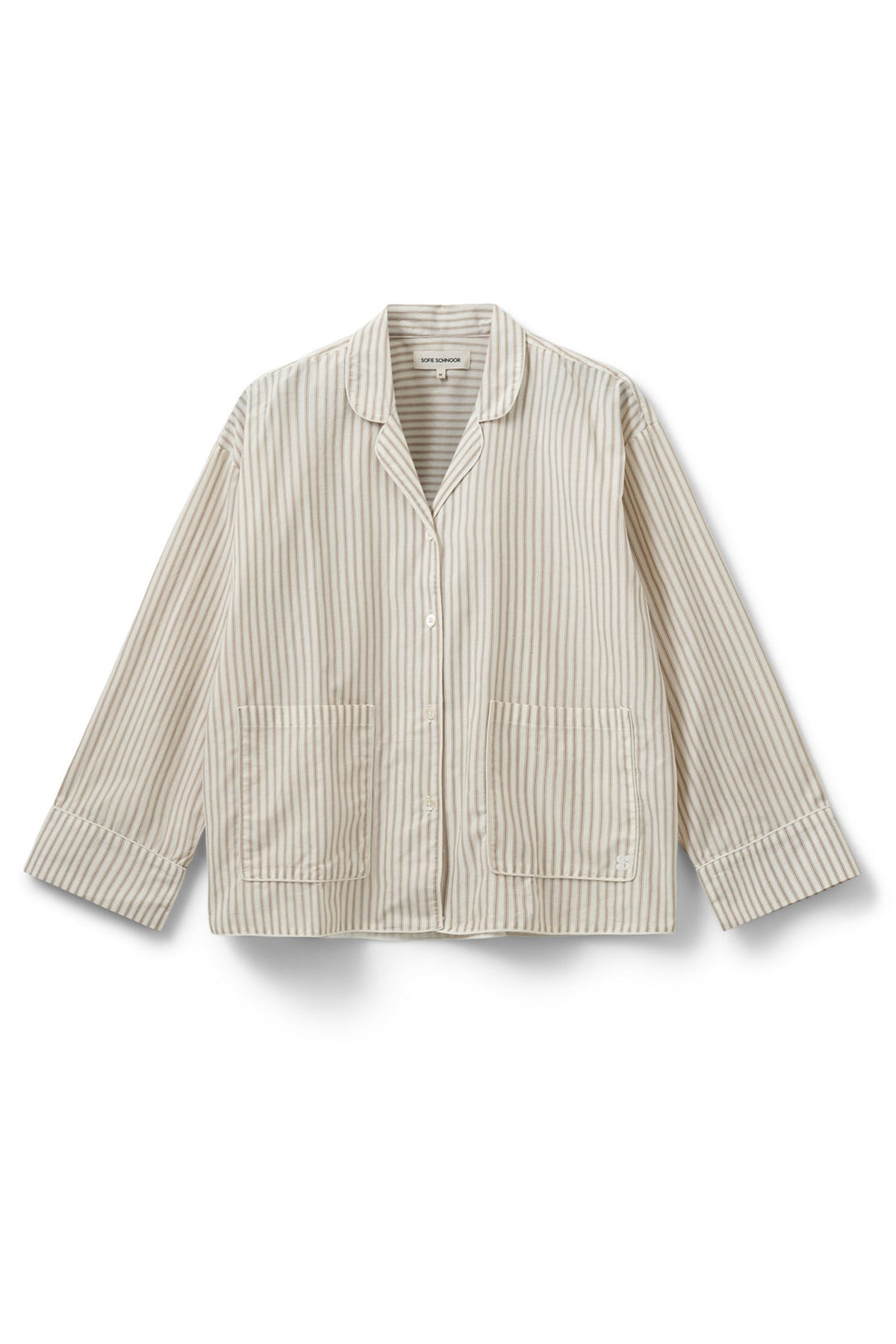 IMANASW SHIRT 7113 Brown Striped - SNOS586