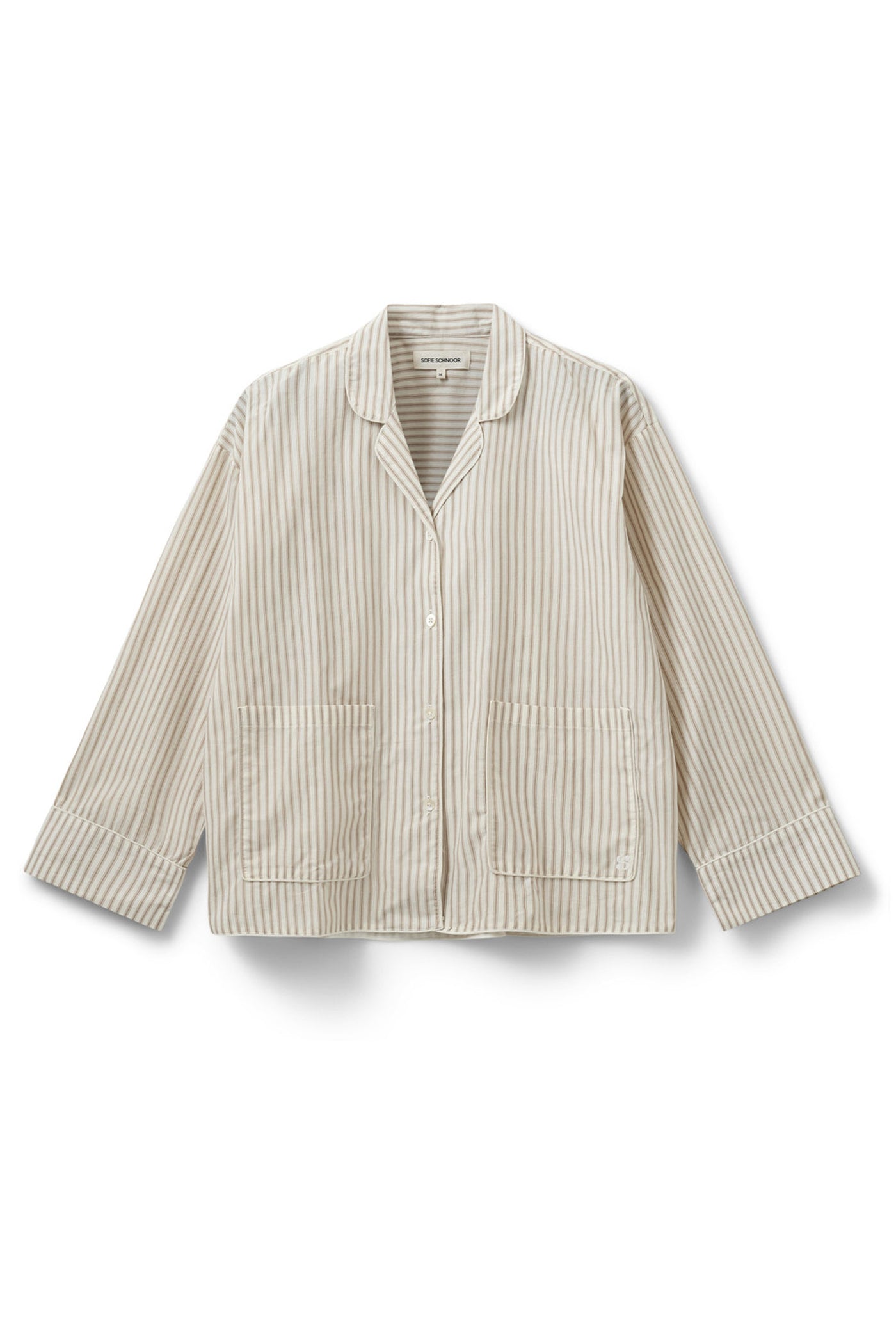 IMANASW SHIRT 7113 Brown Striped - SNOS586