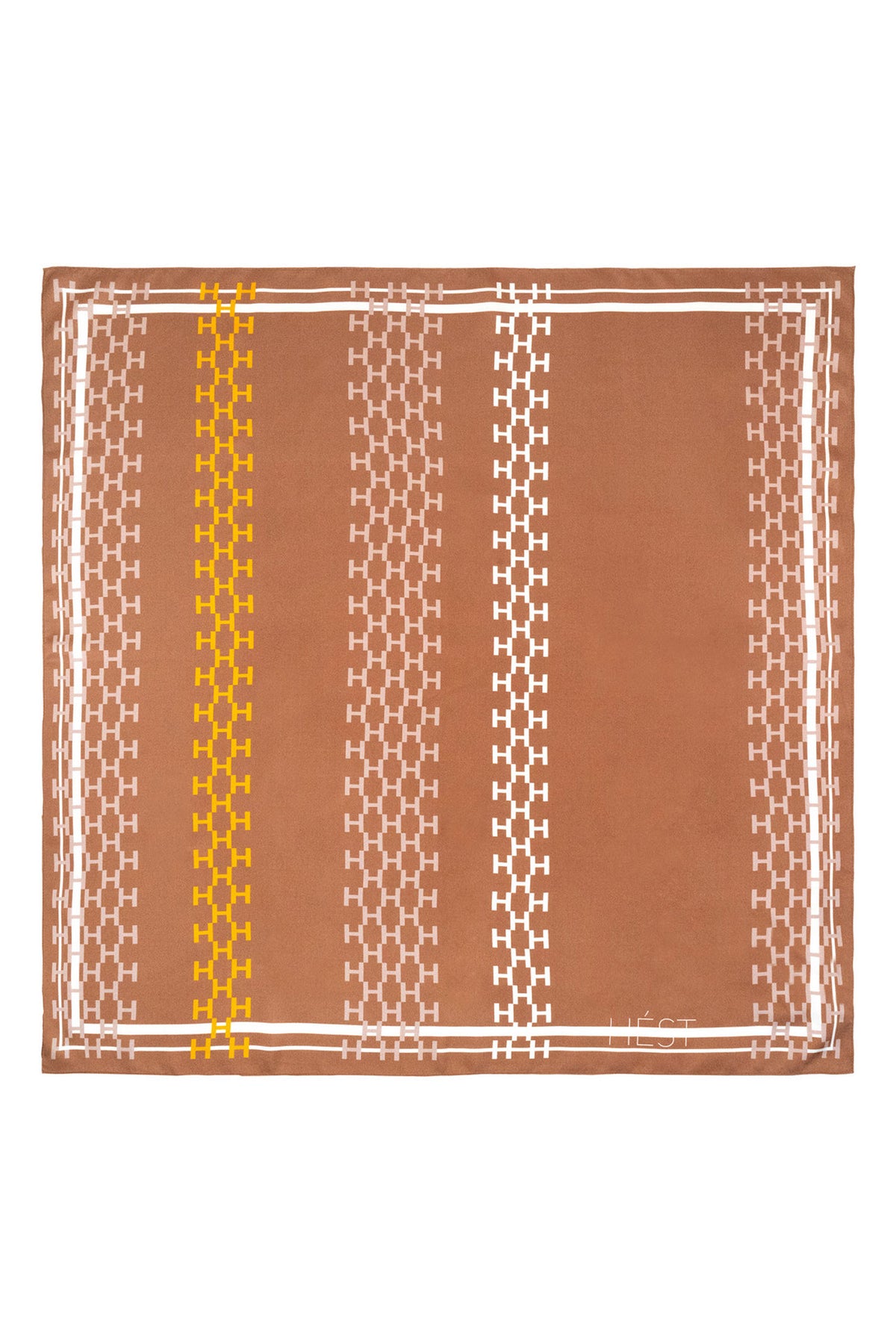 ISADORA Silk Scarf Large 6005 Mocha Mousse - 2610330576