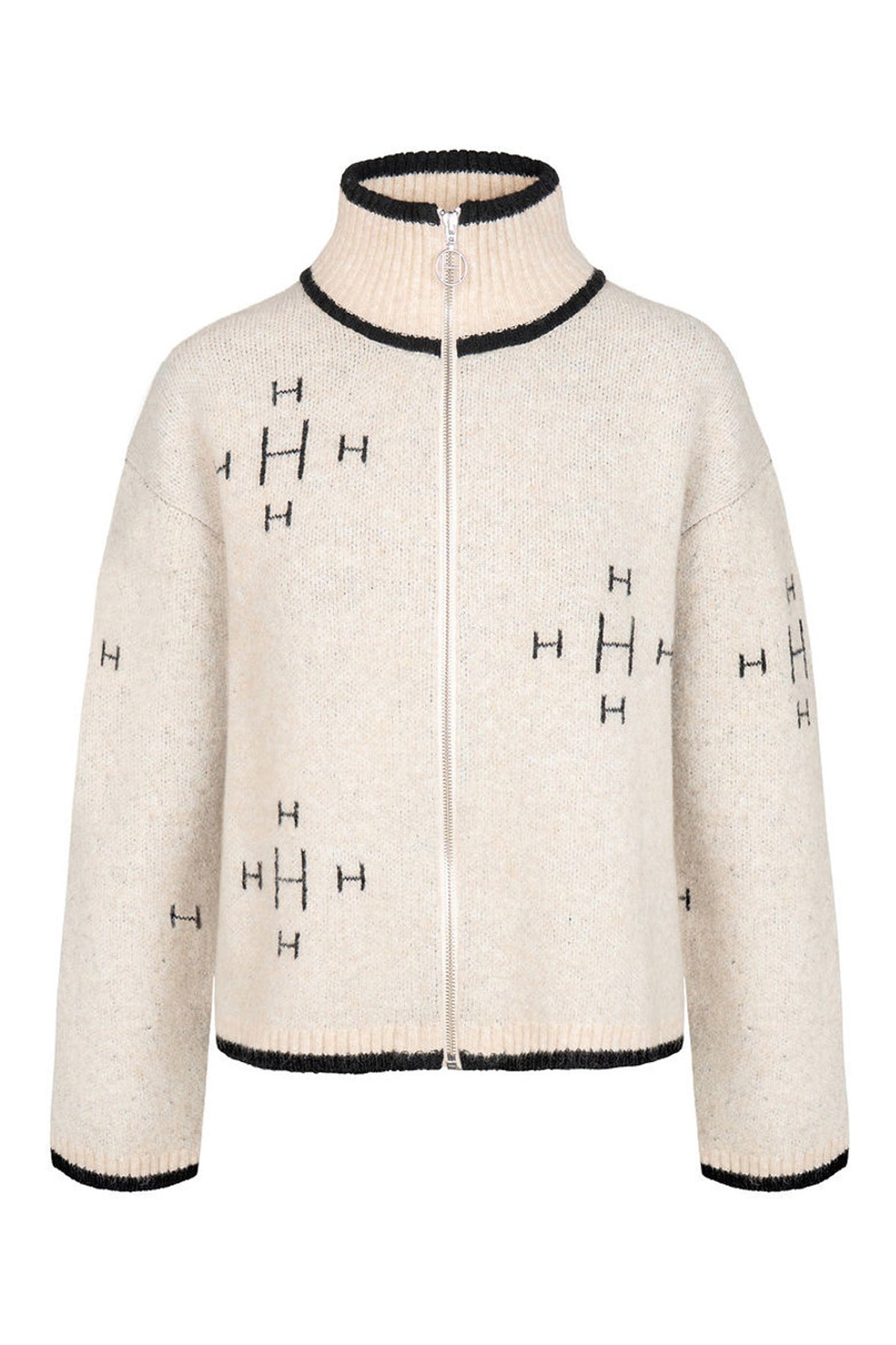 Iben Zip Jacket 6514 Light Beige Melange - 2630120856