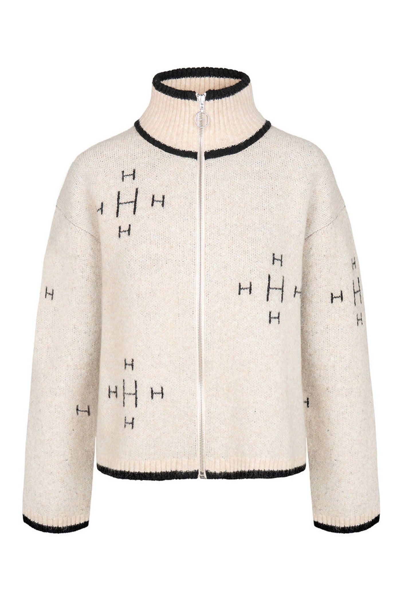 Iben Zip Jacket 6514 Light Beige Melange - 2630120856