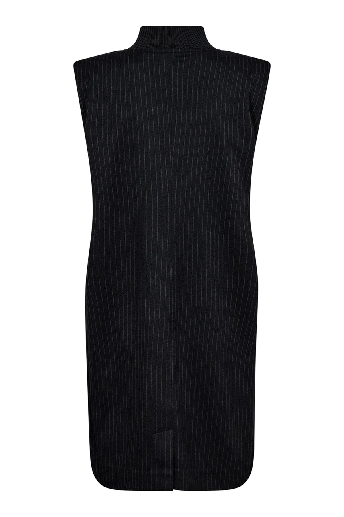 IdaCCPinRibTurtleneckDress 140-Dark Grey - 36308