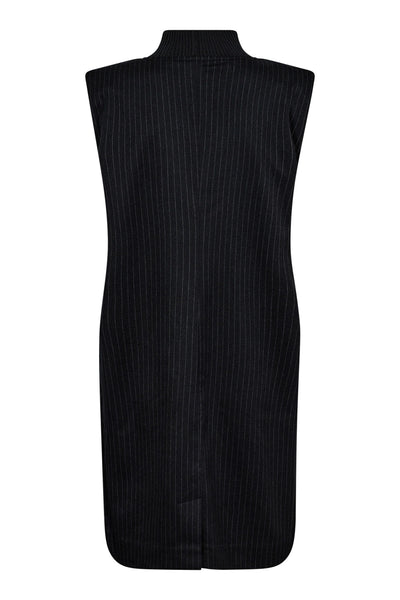 IdaCCPinRibTurtleneckDress 140-Dark Grey - 36308 Thumbnail