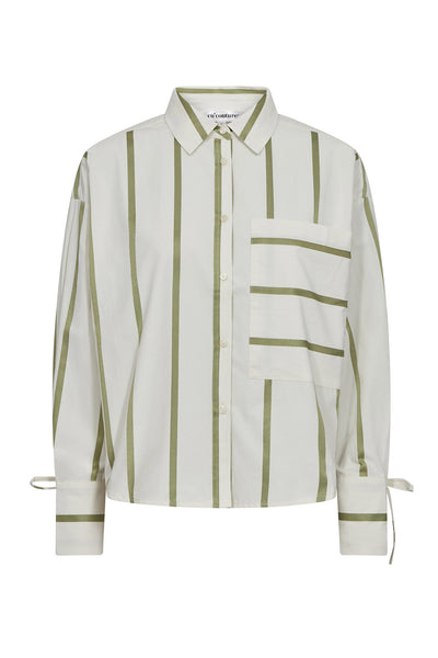 IdieCC Stripe Shirt 1134-O/W Green - 45087 Thumbnail