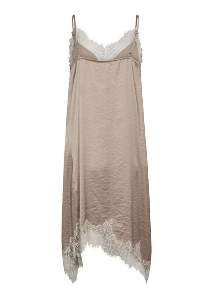 IdunCC Lace Strap Dress 320-Bisquit - 46105 Thumbnail