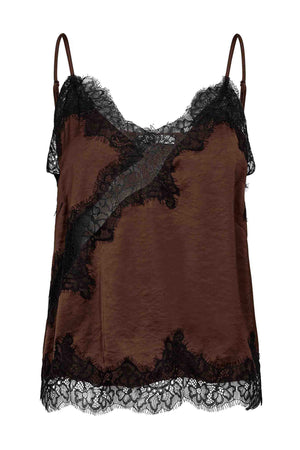 IdunCC Lace Top 145-Dark Brown - 45166