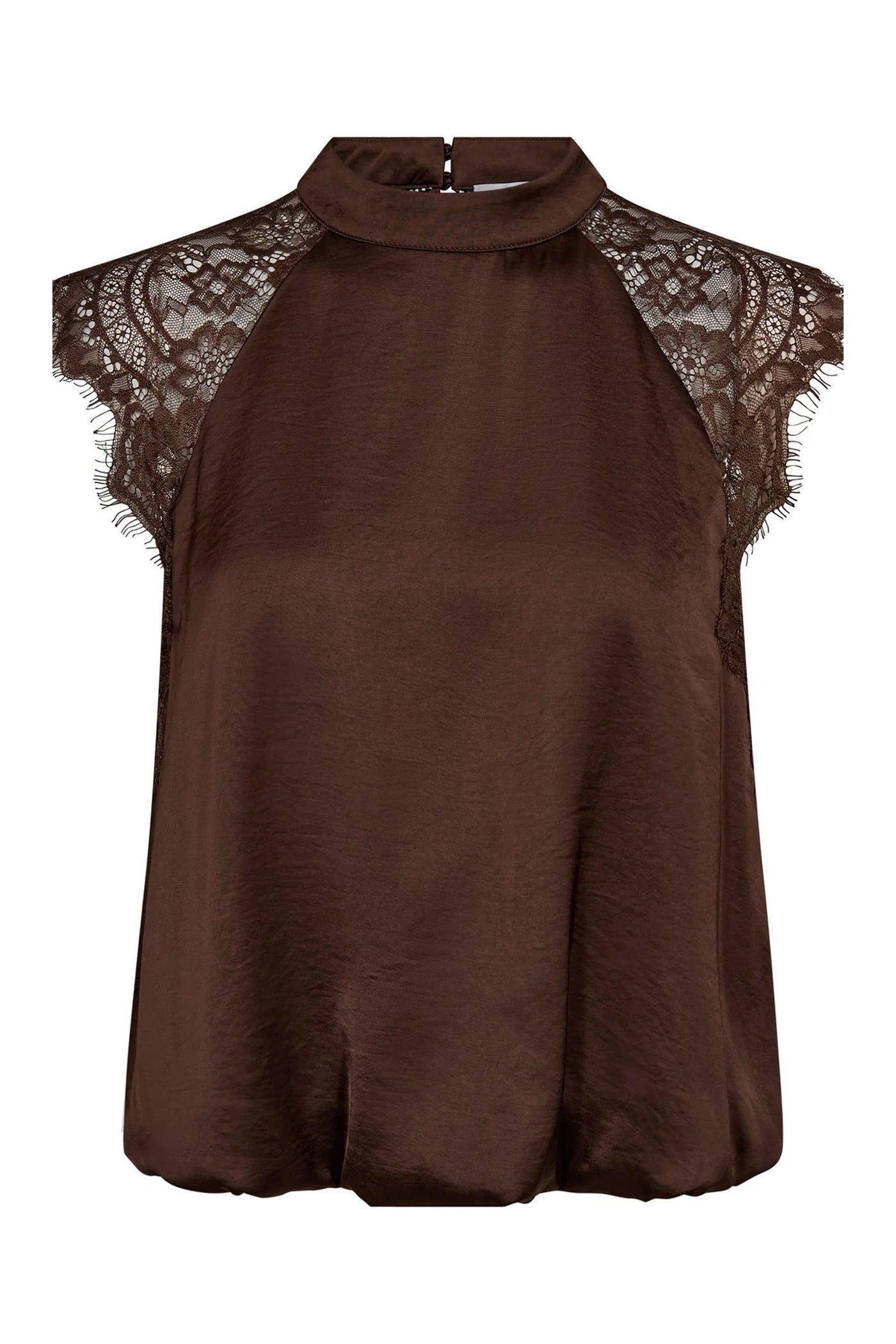 IdunCC Lace Ballon Top 145-Dark Brown - 45185