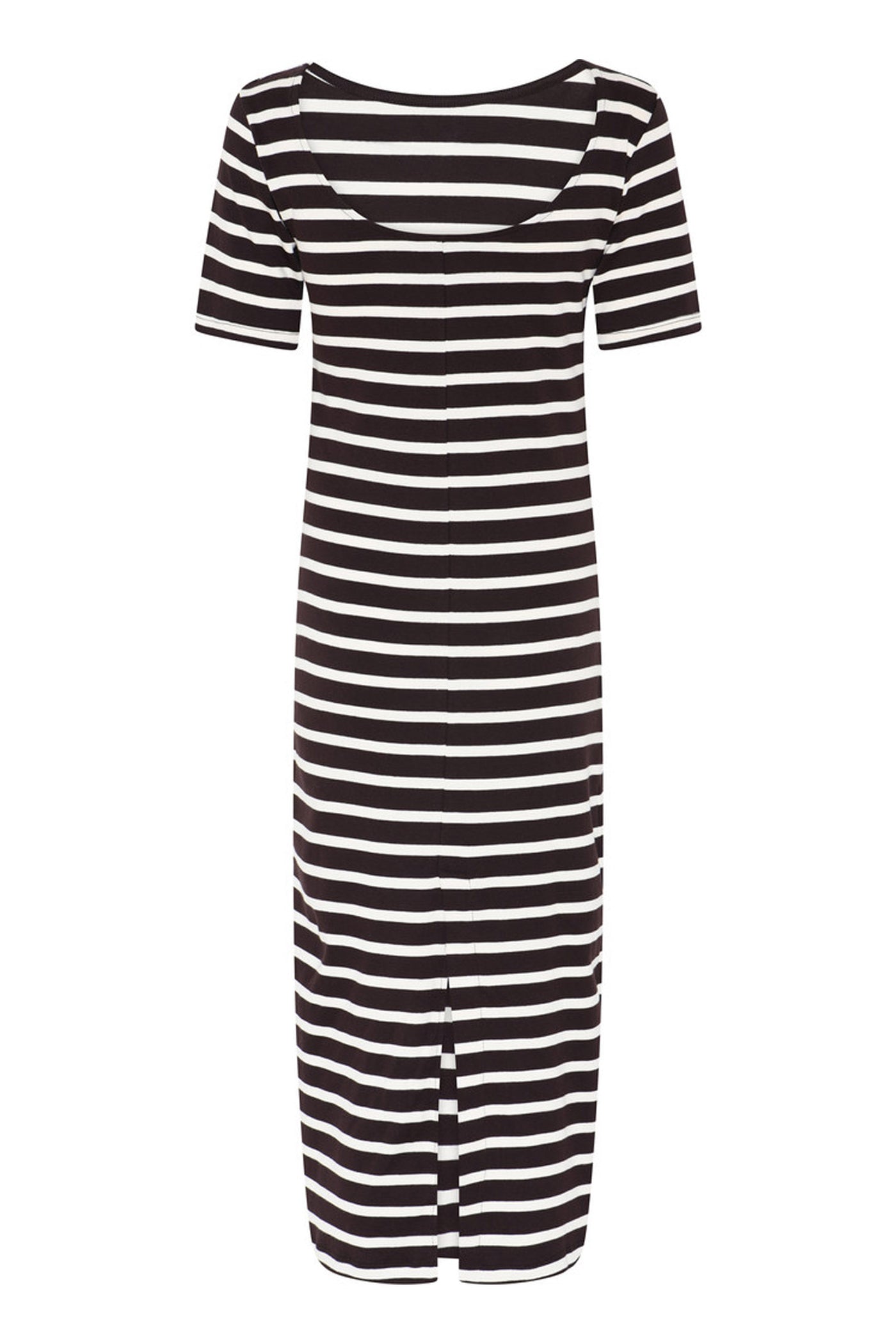 IguanuraBBBoat neck dress BROWN STRIPE - BBW5043