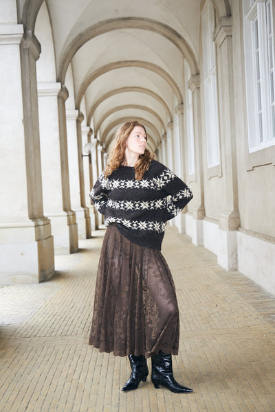 Lattiell Knit Ls Dark Mokka - 26478-5003 Thumbnail
