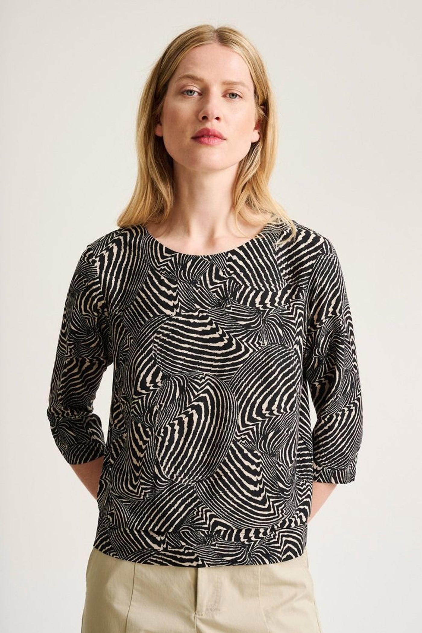 Iki bluse ZEBRA SHELL - 266-2407-5255