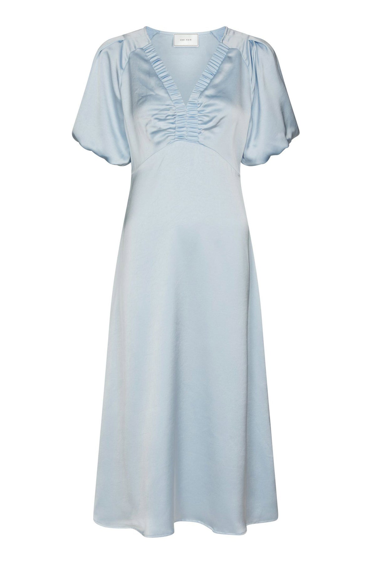 Illana Heavy Sateen Dress Light Blue - 162521