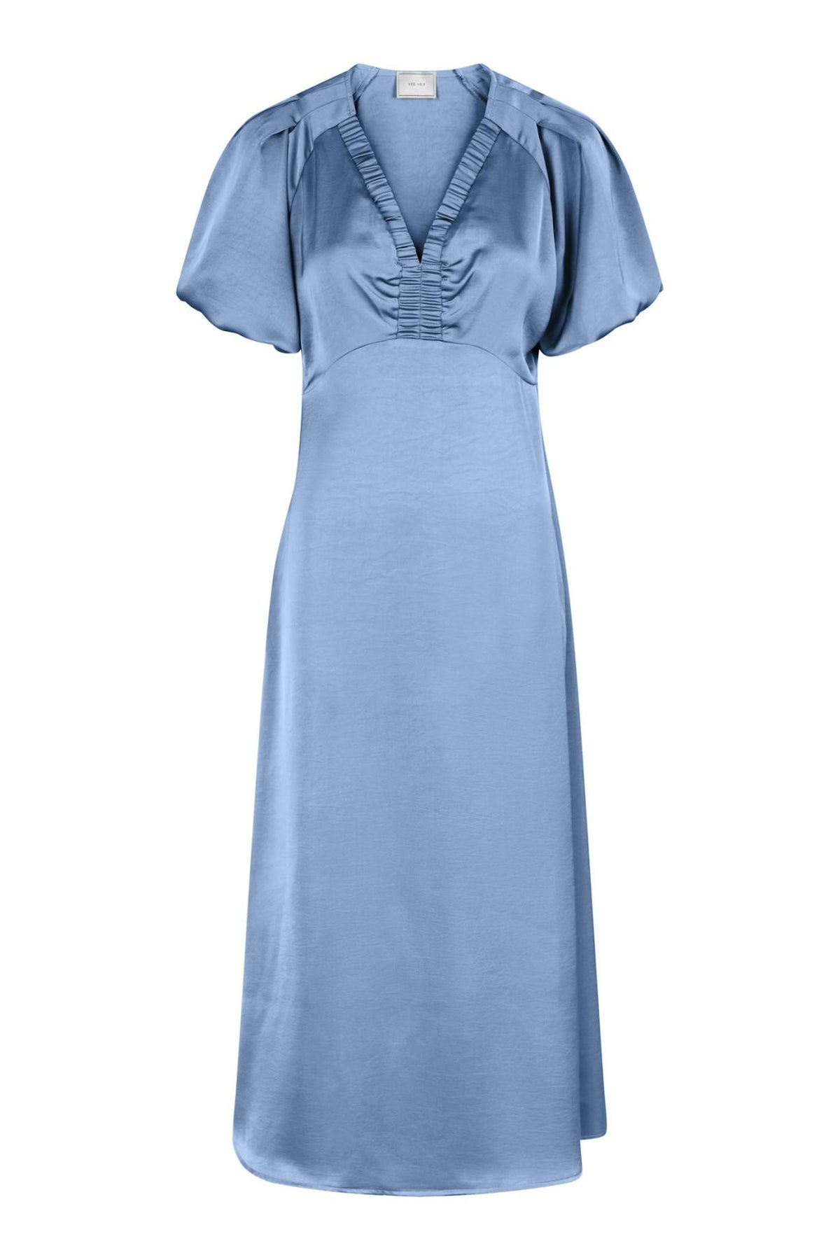 Illana Heavy Sateen Dress Smoke Blue - 162521