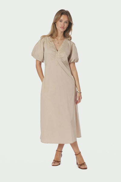 Illana Poplin Dark Sand - 160660 Thumbnail