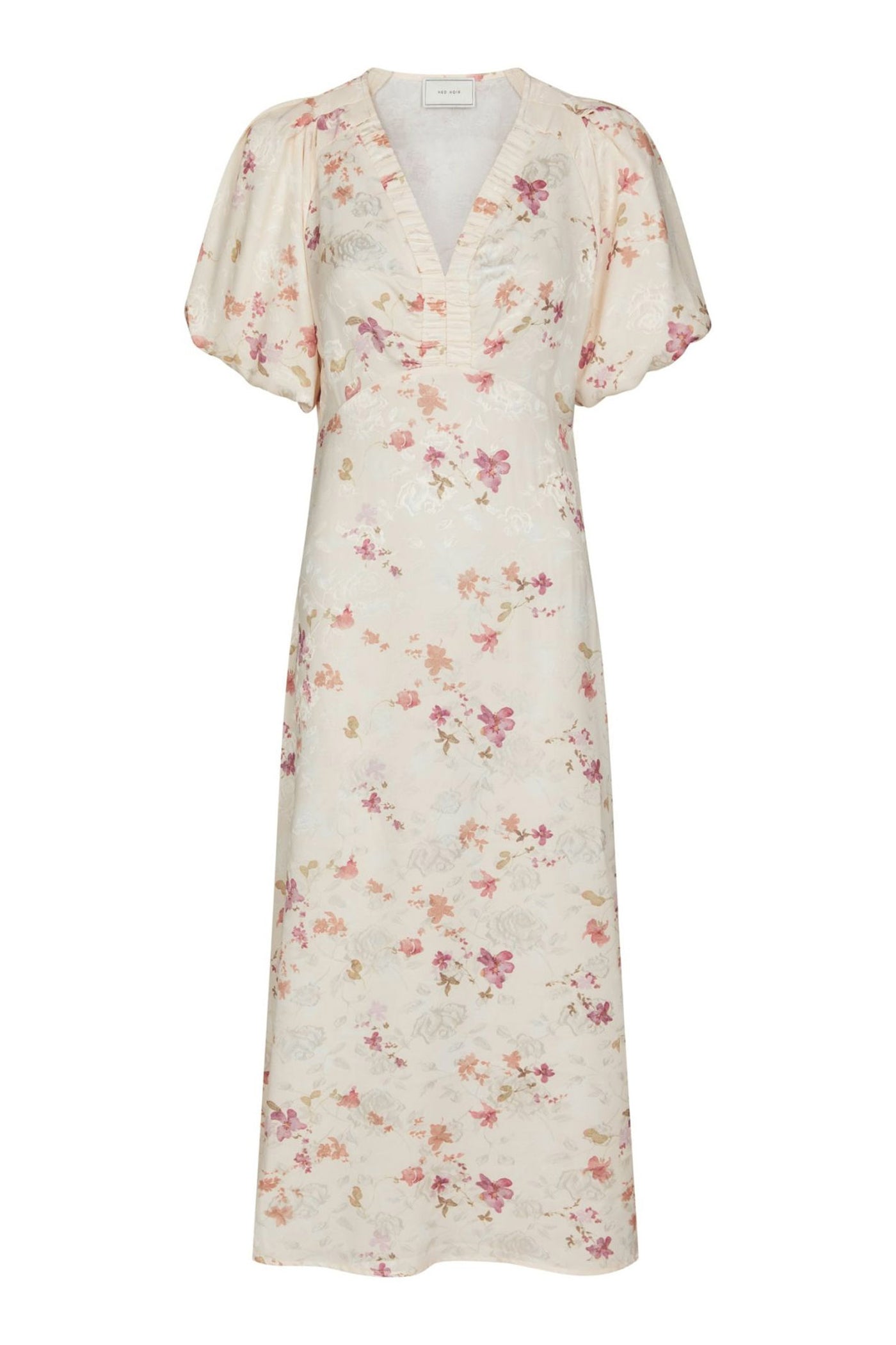 Illana Sateen Print Dress Creme - 168215