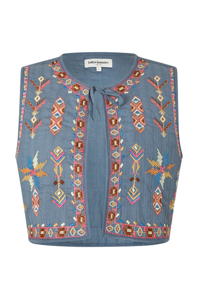 IlsaLL Vest 29 Dusty Blue - 25439-1025 Thumbnail