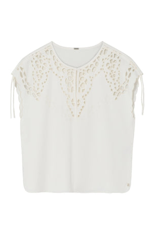 Ina, top 1010-Off White - 61615/7630