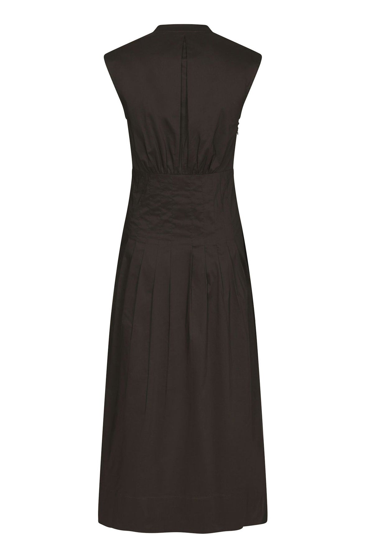 Irena Poplin Dress Chocolate Brown - 168329