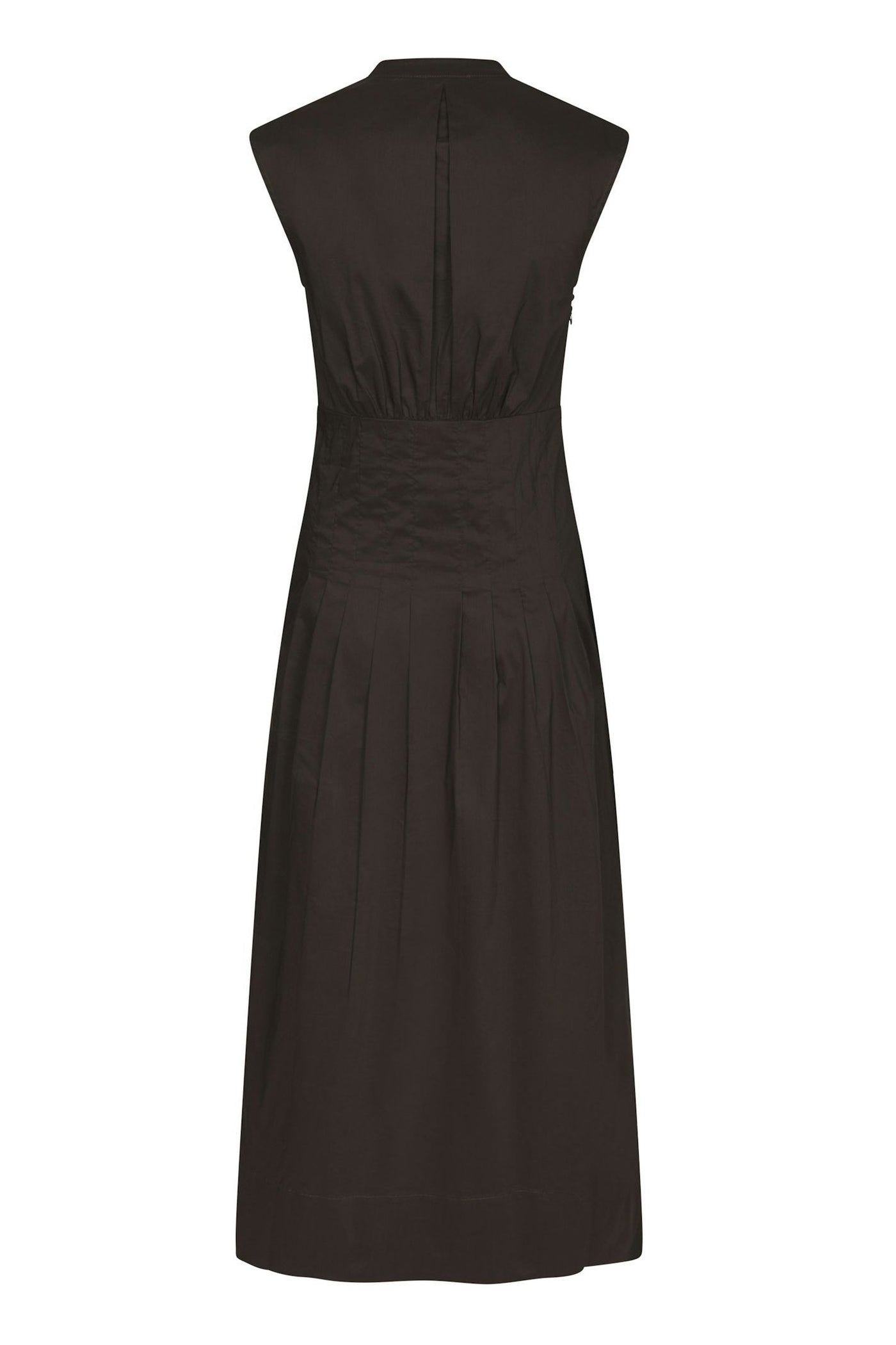Irena Poplin Dress Chocolate Brown - 168329