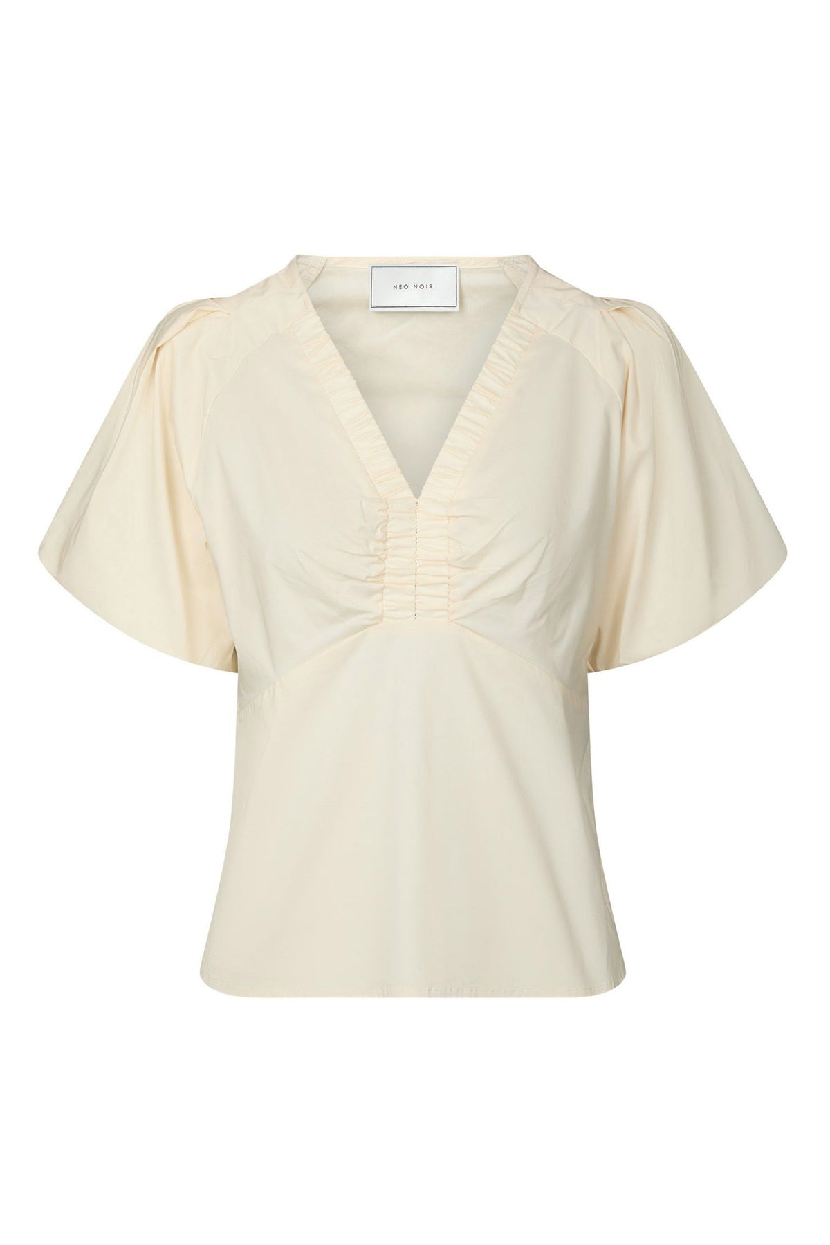 Irina Poplin Blouse Butter yellow - 162219