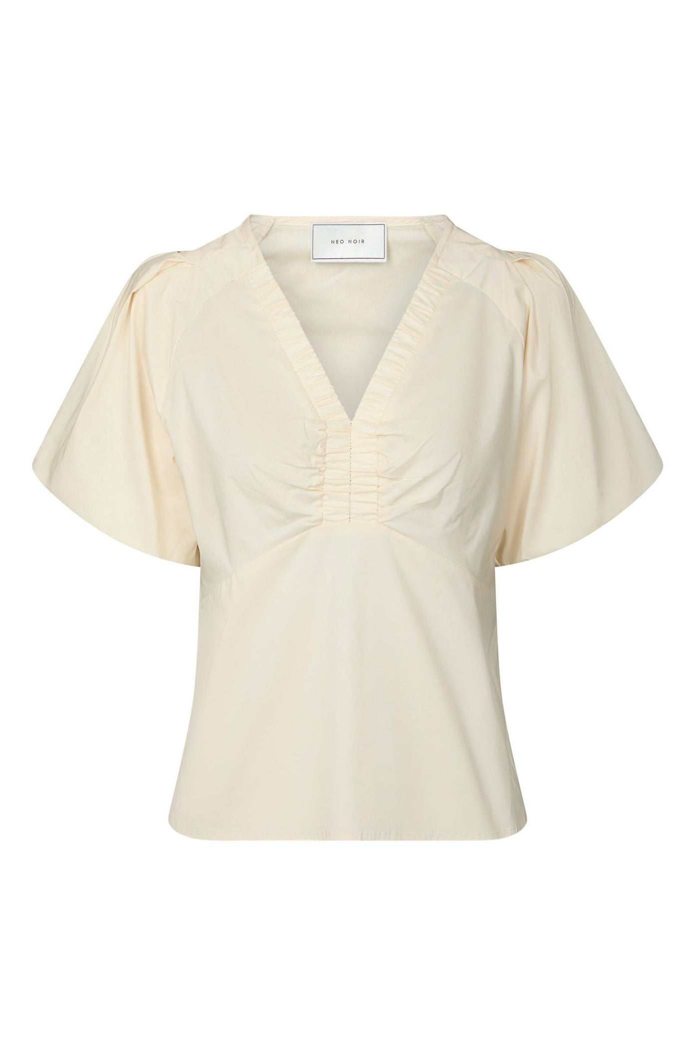 Irina Poplin Blouse Butter yellow - 162219