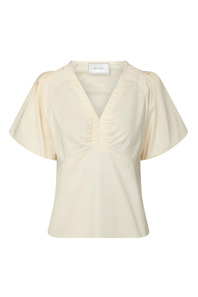 Irina Poplin Blouse Butter yellow - 162219 Thumbnail