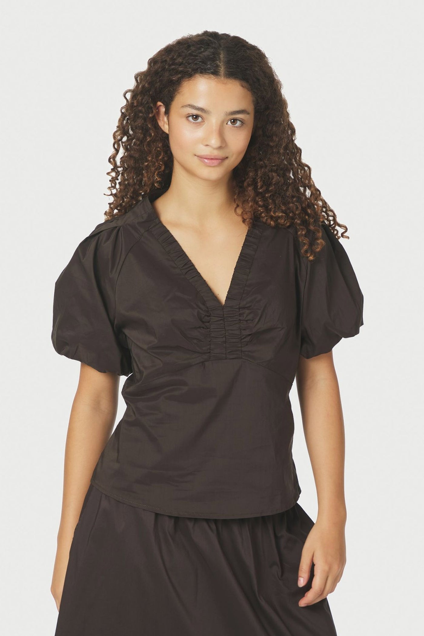 Irina Poplin Chocolate Brown - 162219