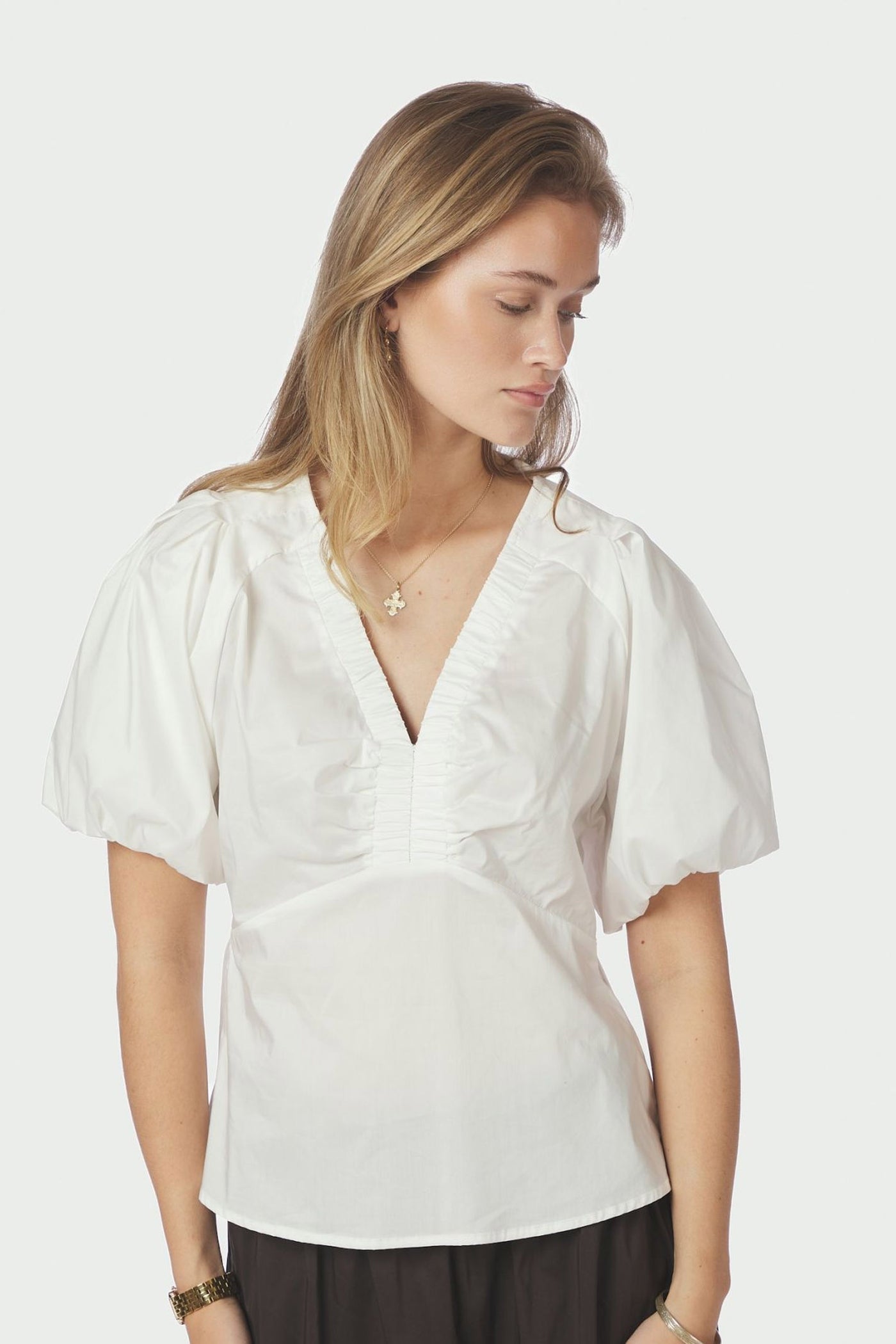 Irina Poplin White - 162219