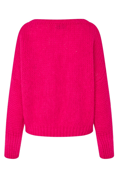 IsoldeLL Knit Jumper LS 98 Neon Pink - 25503-5003 Thumbnail