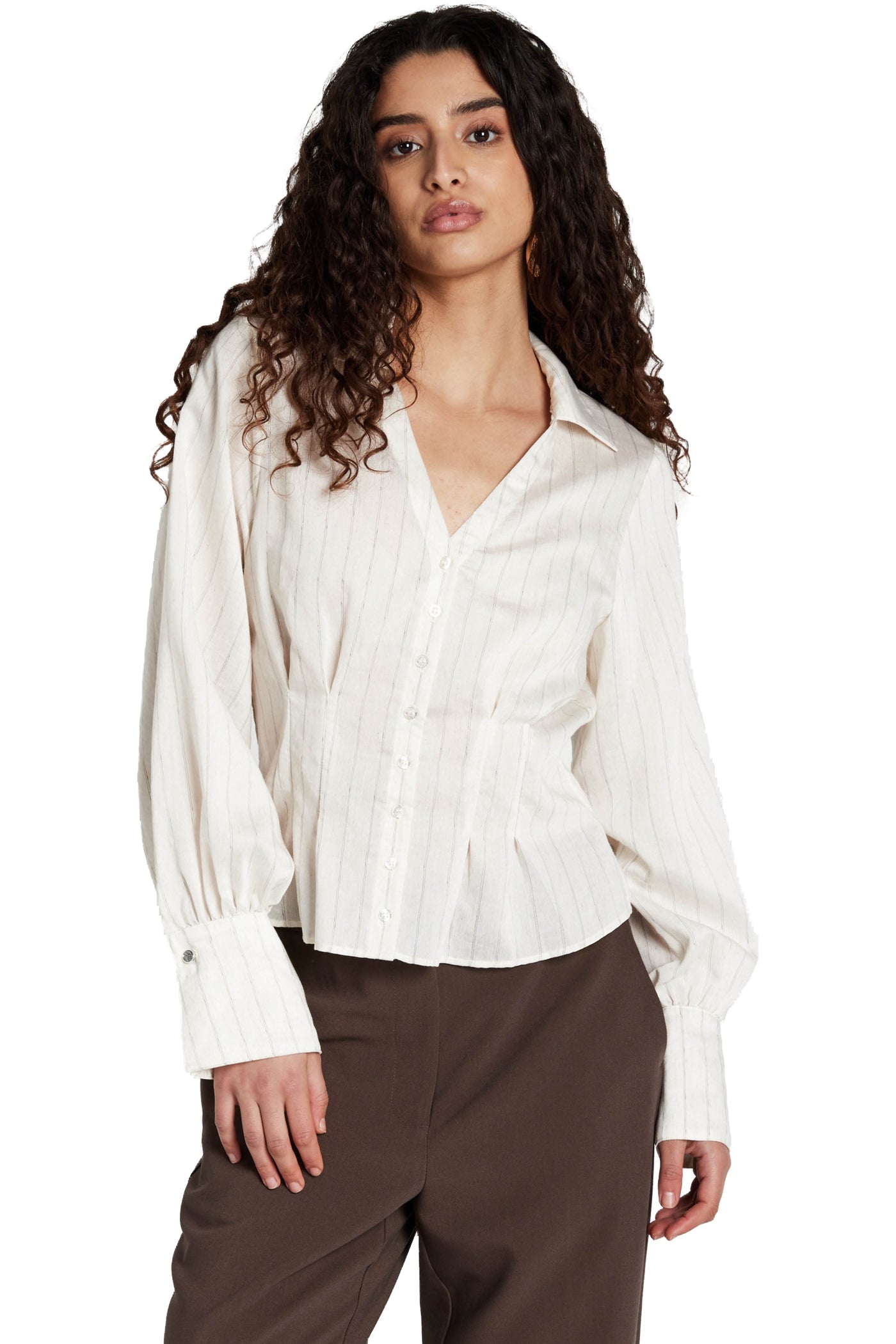 CoccoBBViona shirt Snow white with black stripe - BBW5012