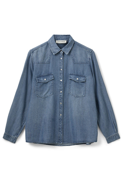 JENNYSW SHIRT 5002 Denim blue - S253245 Thumbnail