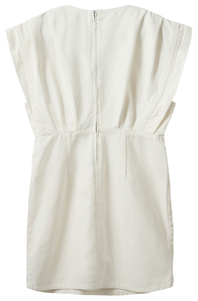 ENYASW MIDI DENIM DRESS 0101 Off white - S262280