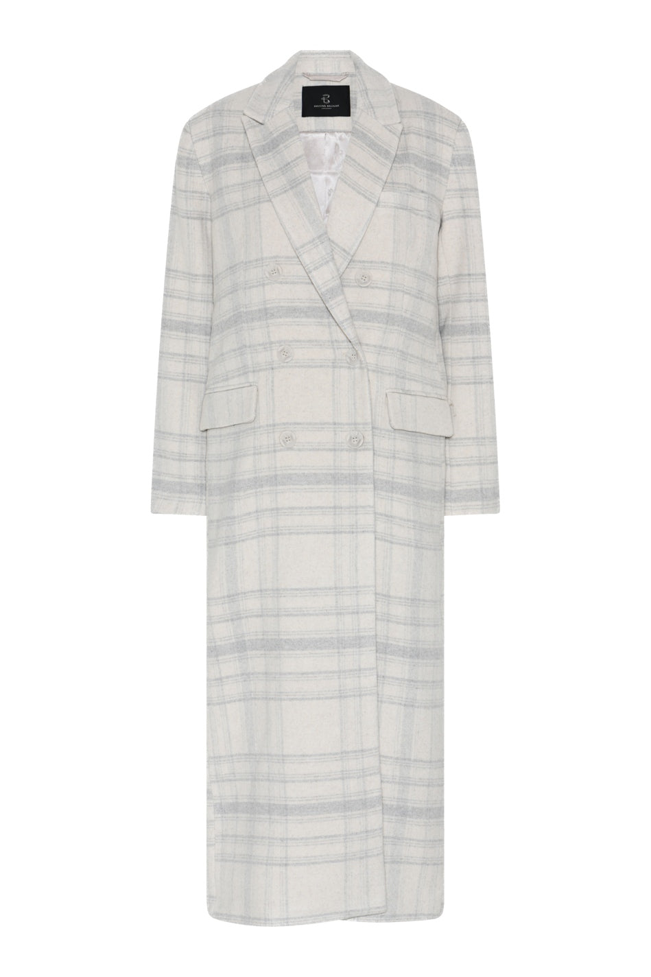 KentioBBAbellas coat Beige Check - BBW5082