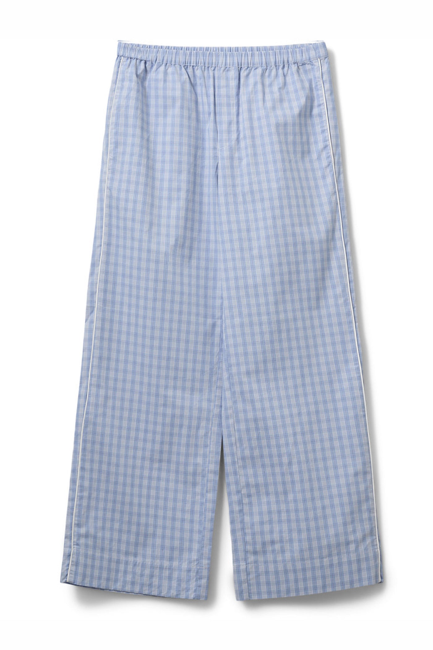 JORDENSW CHECK WIDE LEG TROUSE 5036 Blue - S261382