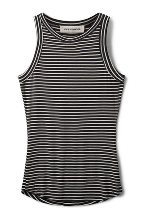 JULLIESW STRIPE TOP 1017 Black striped - SNOS740