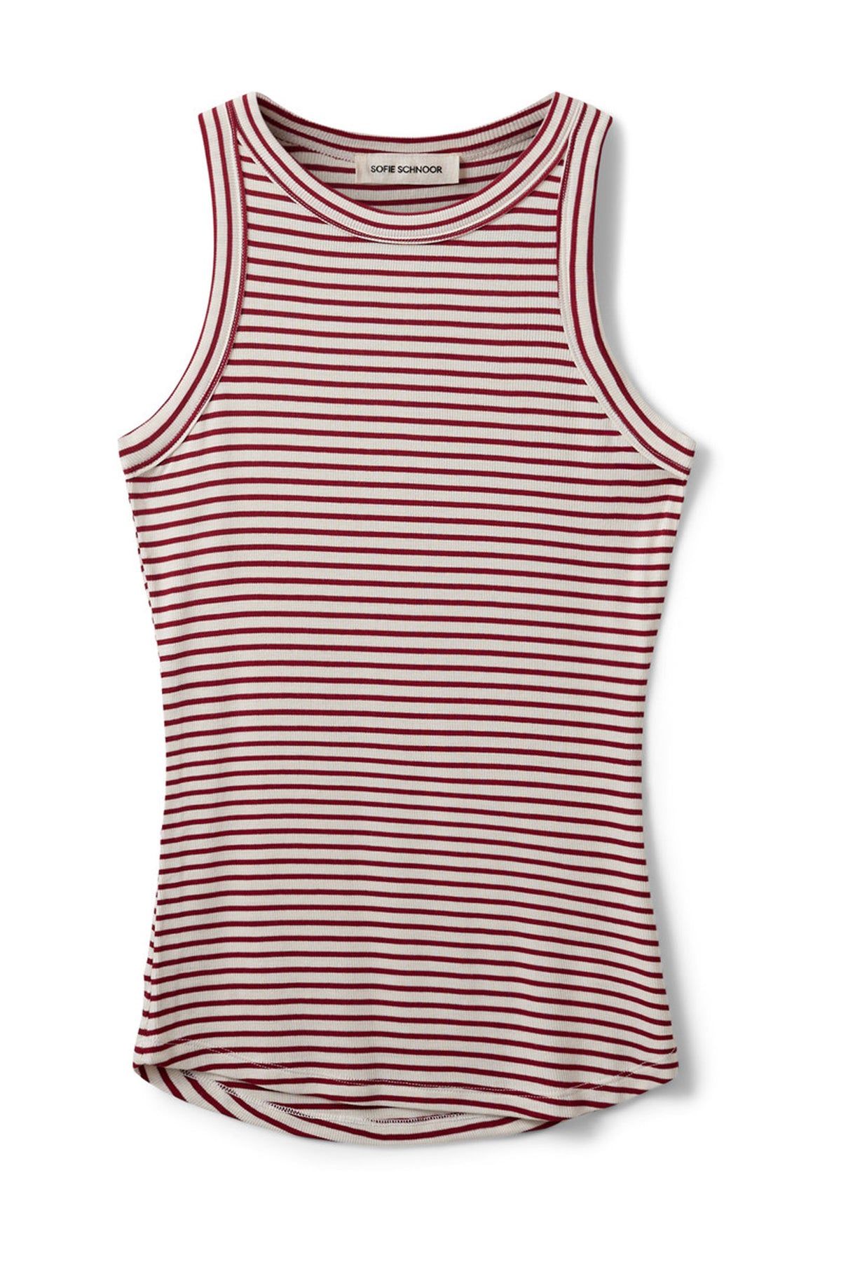 JULLIESW STRIPE TOP 4139 Red Striped - SNOS740