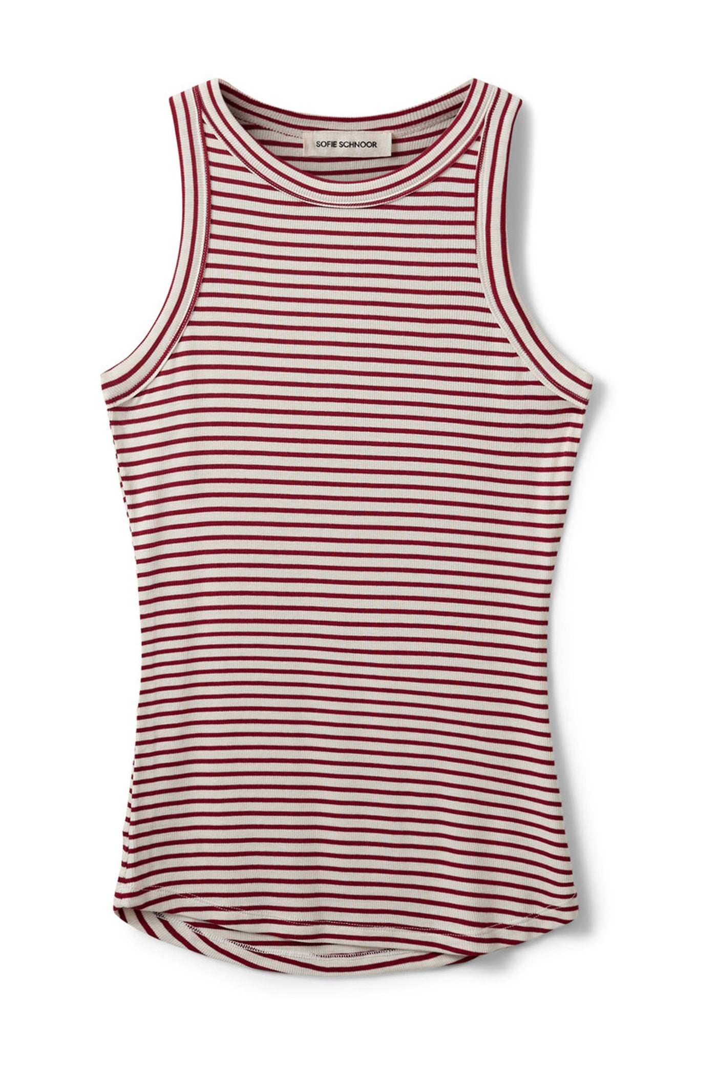JULLIESW STRIPE TOP 4139 Red Striped - SNOS740