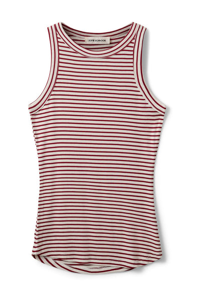 JULLIESW STRIPE TOP 4139 Red Striped - SNOS740 Thumbnail