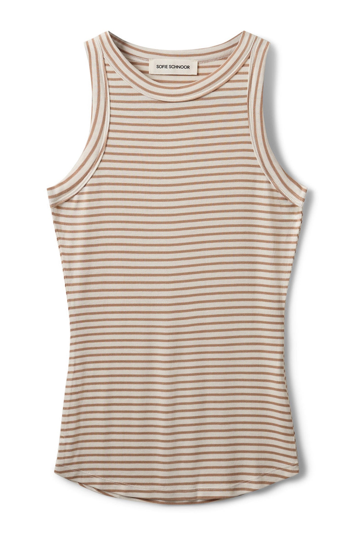 JULLIESW STRIPE TOP 7120 Beige Striped - SNOS740