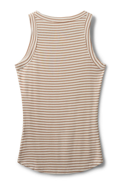 JULLIESW STRIPE TOP 7120 Beige Striped - SNOS740 Thumbnail