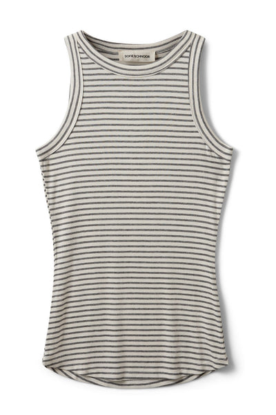 JULLIESW STRIPE TOP 8048 Grey Striped - SNOS740 Thumbnail