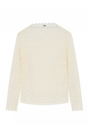 Janisa, lace t-shirt 1010-Off White - 62711/8048