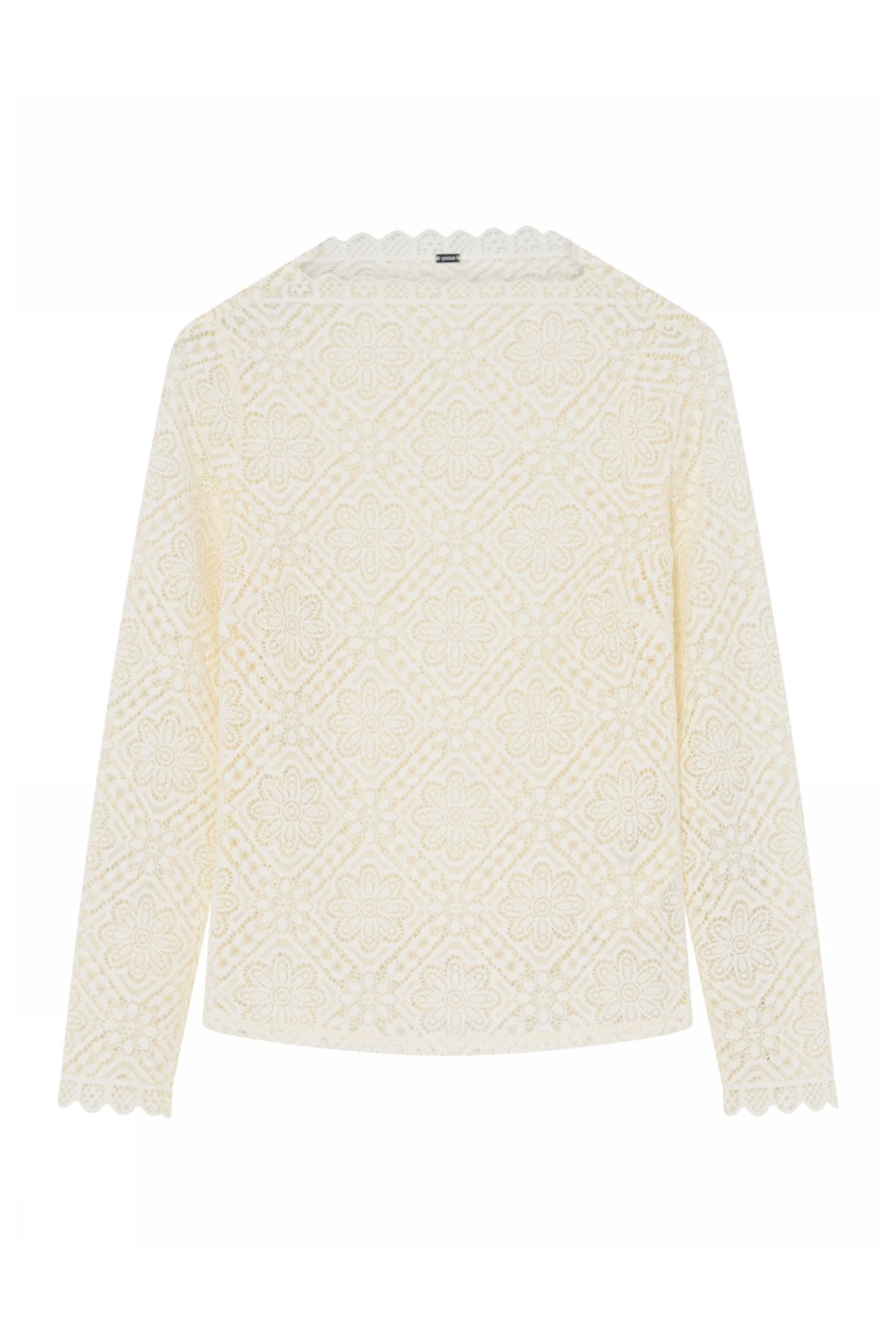 Janisa, lace t-shirt 1010-Off White - 62711/8048