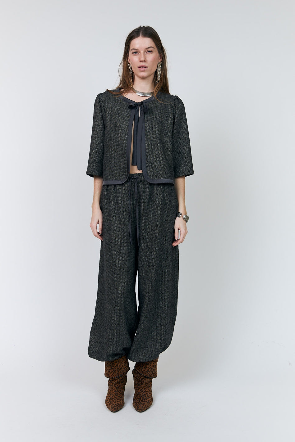Trinell Short Jacket 3/4 Dark Mokka - 26474-6016