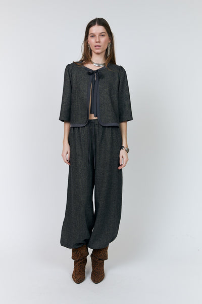 Trinell Short Jacket 3/4 Dark Mokka - 26474-6016 Thumbnail