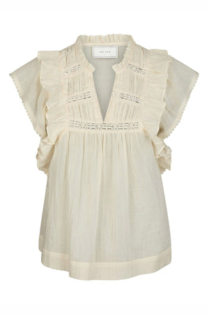 Jayla S Voile Top Light yellow - 159881