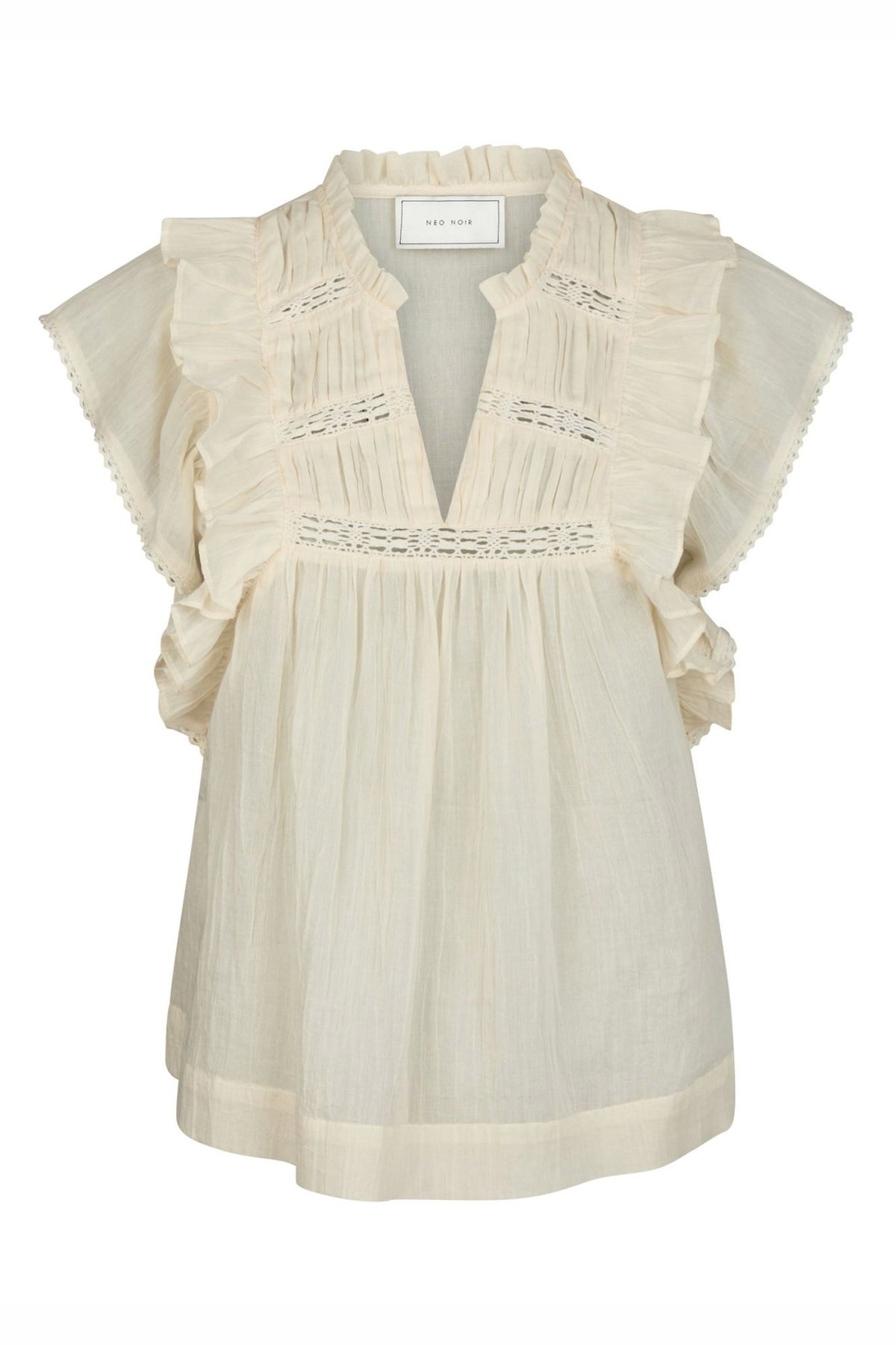 Jayla S Voile Top Light yellow - 159881