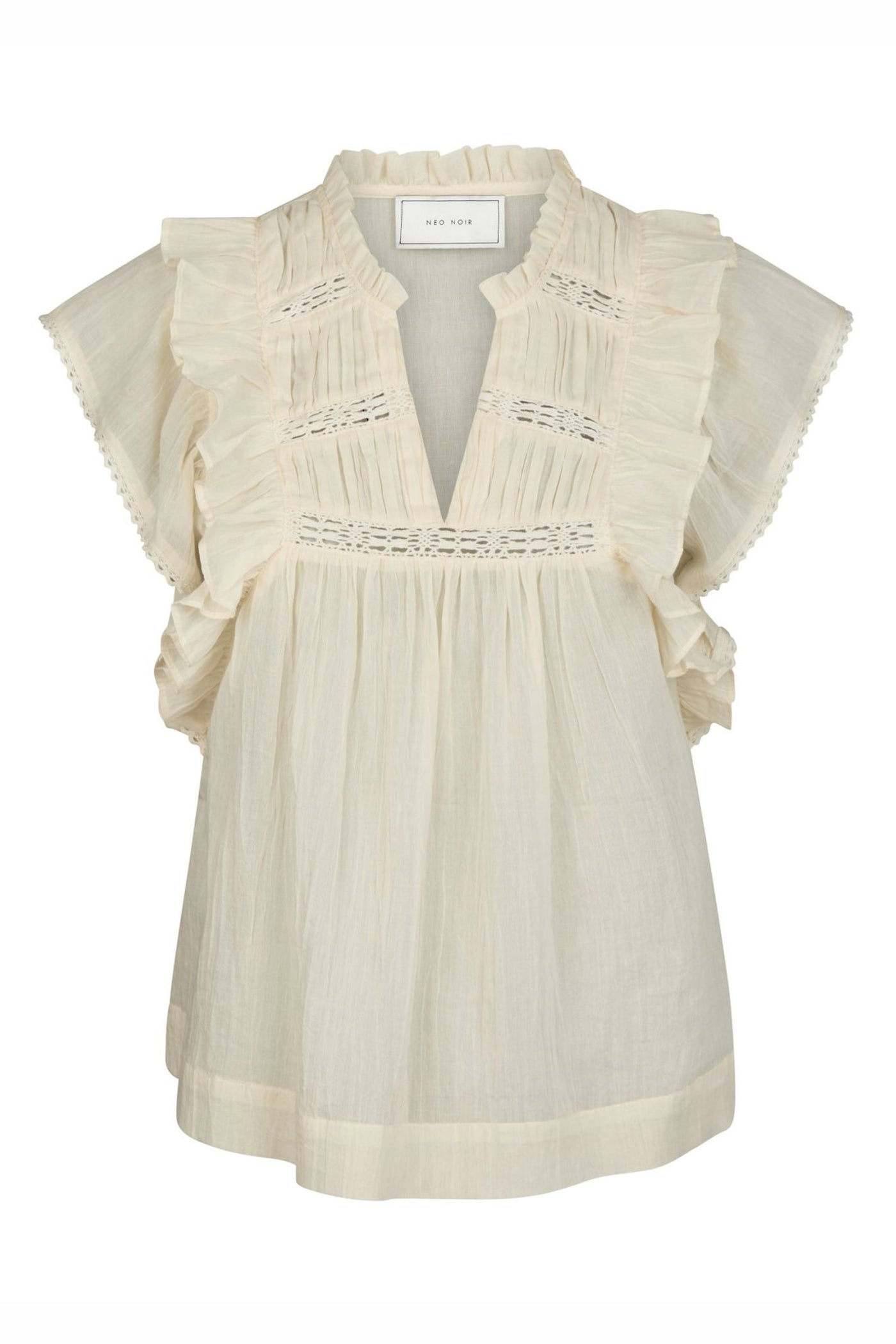Jayla S Voile Top Light yellow - 159881
